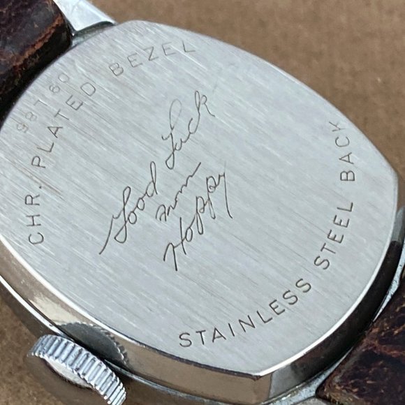 SOLD Vintage 1950s HOPALONG CASSIDY Silver Tone Watch - Picture 3 of 8